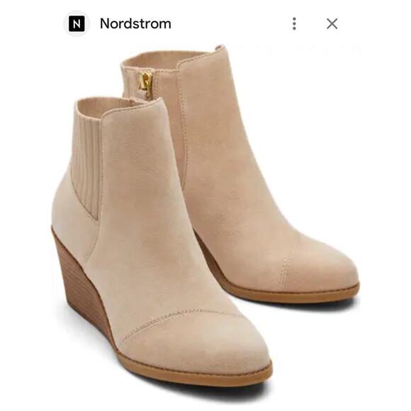 Toms Shoes - TOMS Suede Wedge Ankle Boots